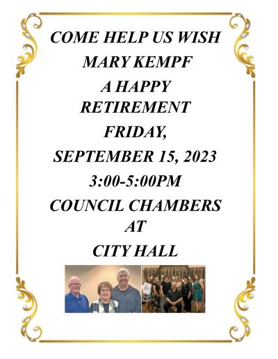 Retirement for Mary Kempf