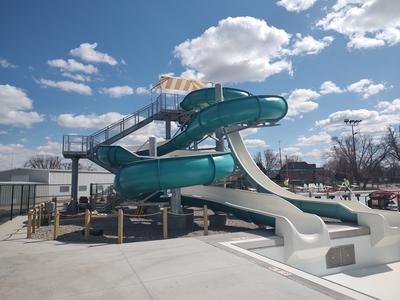 2 new pool slides
